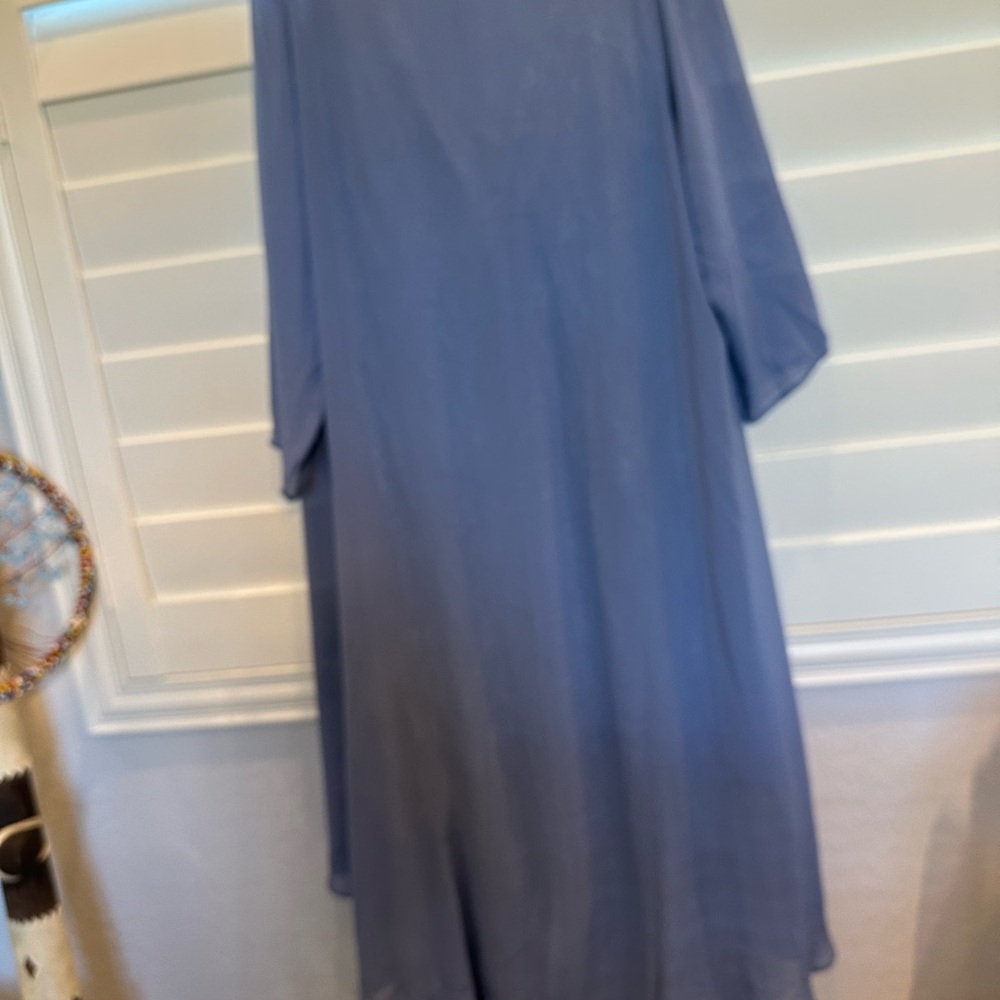 NWT Chic Blue Lace Maxi Dress with Overlay NWT - Picture 5 of 13